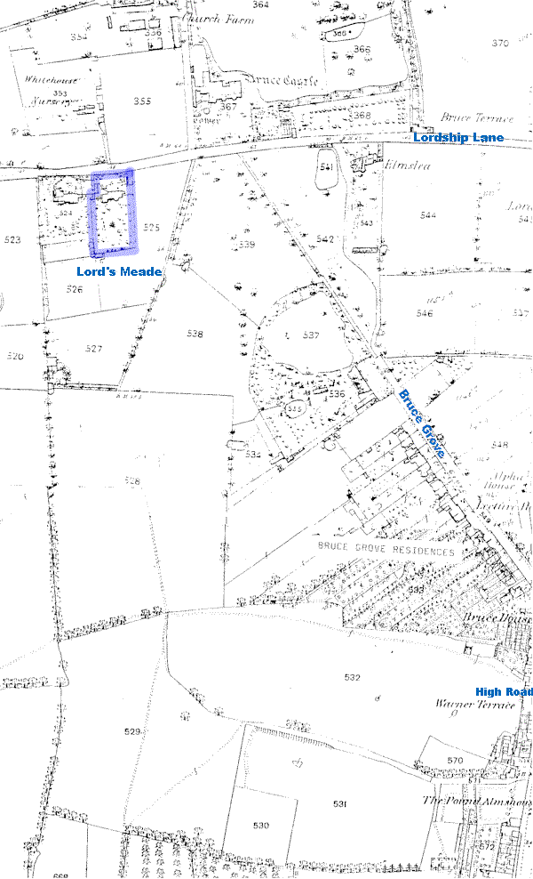 Map of Tottenham